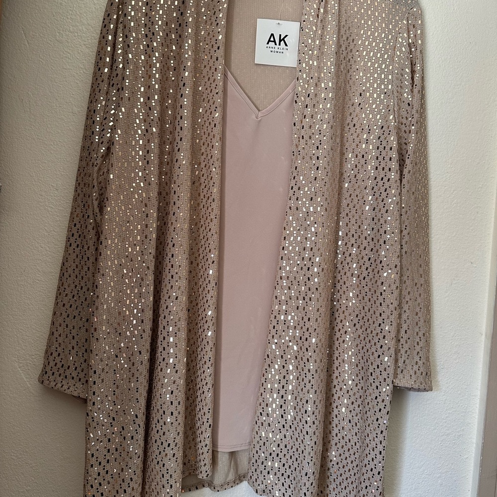 Anne Klein Blush Pink Cardigan